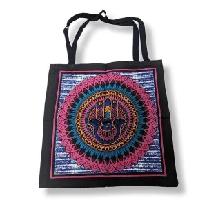 Tote Bag Hamsa Colourful