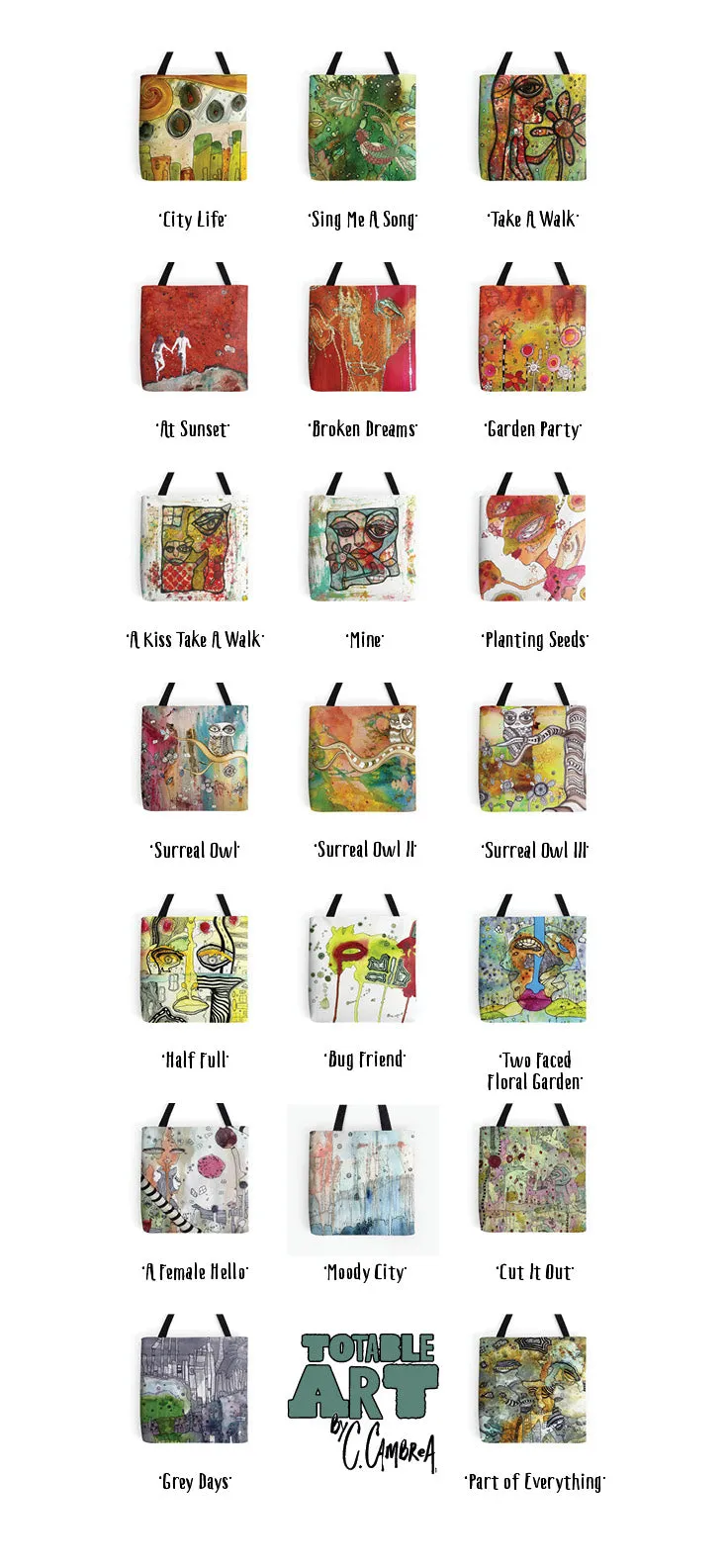 Tote Bag 'Surreal Owl I'