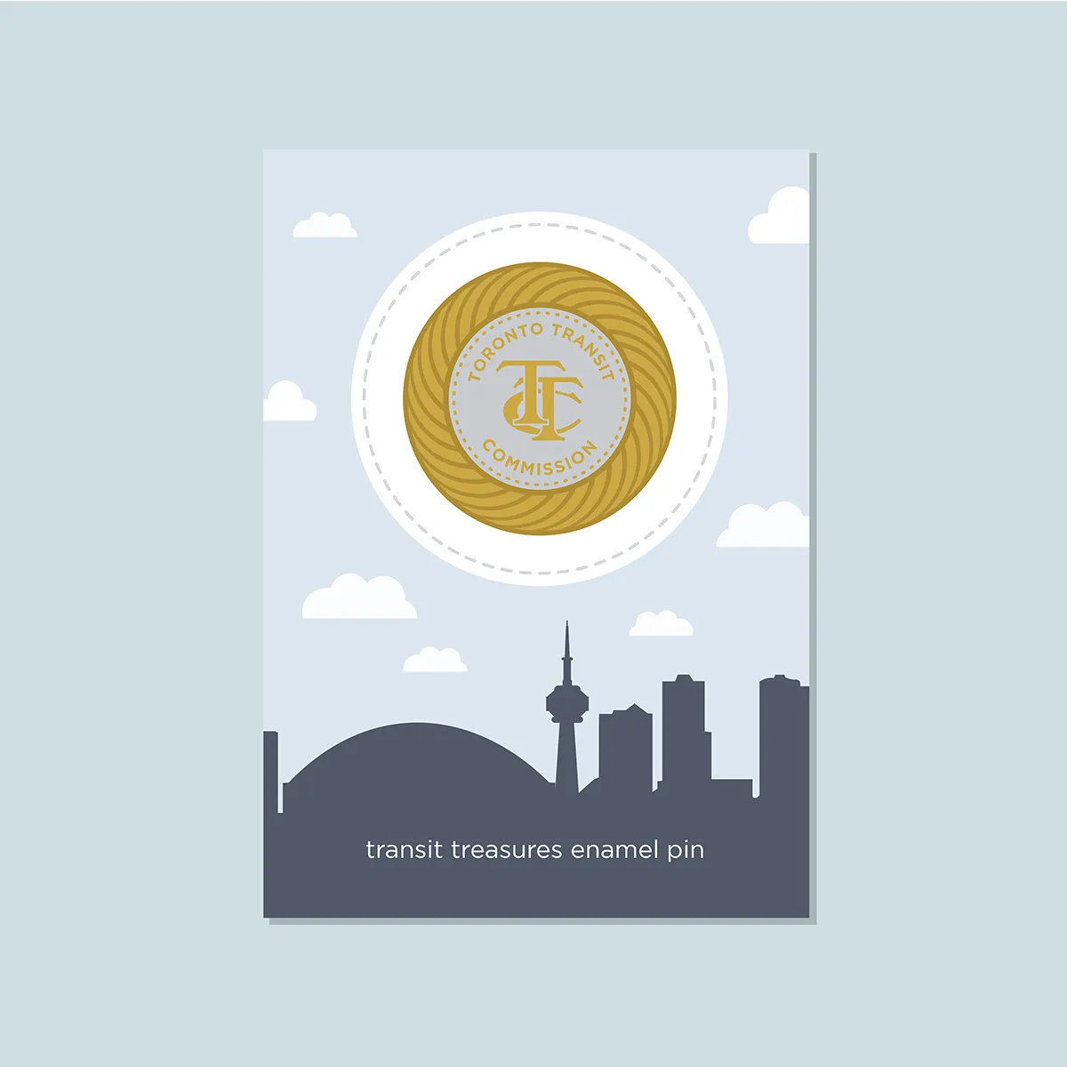 Transit Treasures Token Enamel Pin