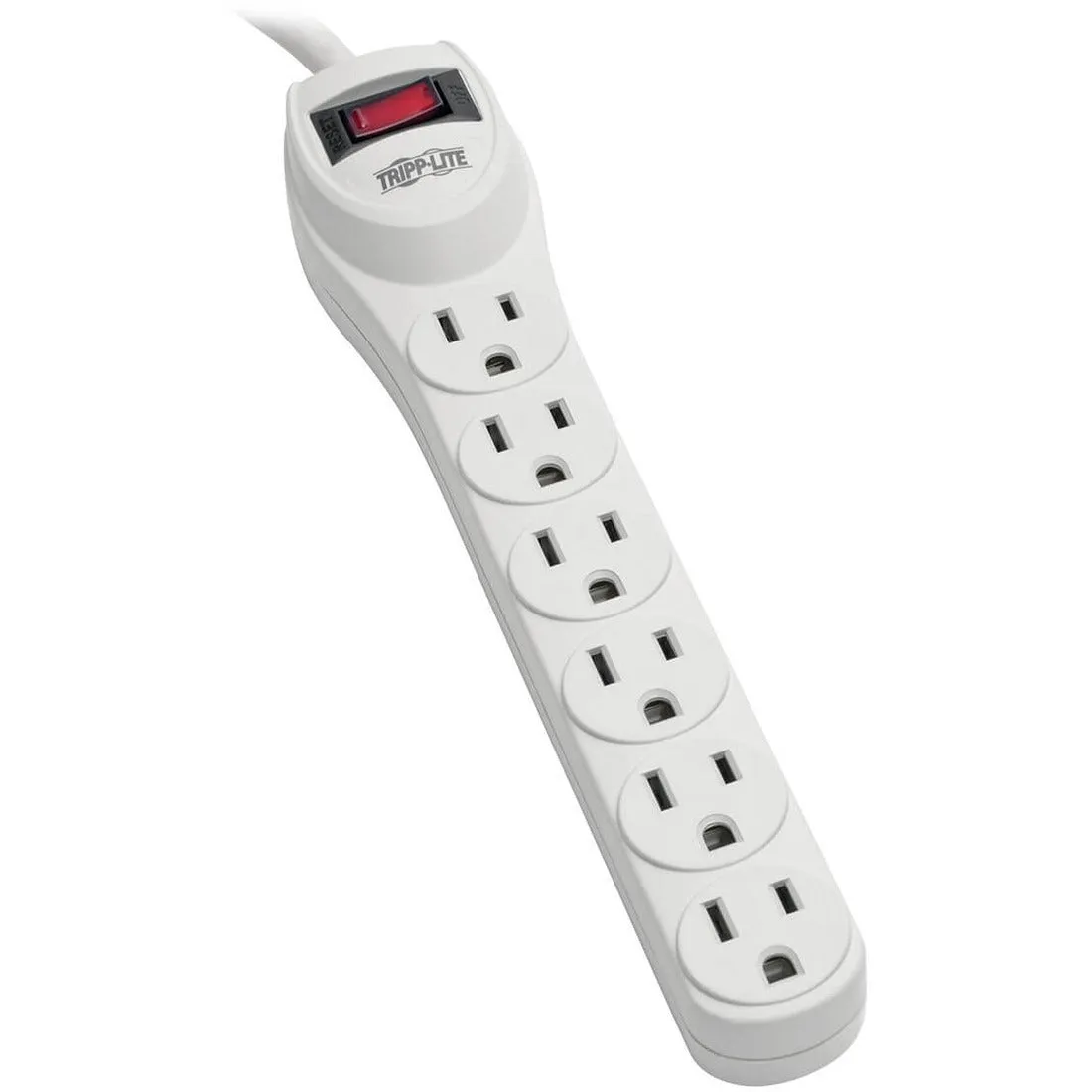Tripp Lite Surge Protector Power Strip 120V 6 Outlet 2' Cord 180 Joule