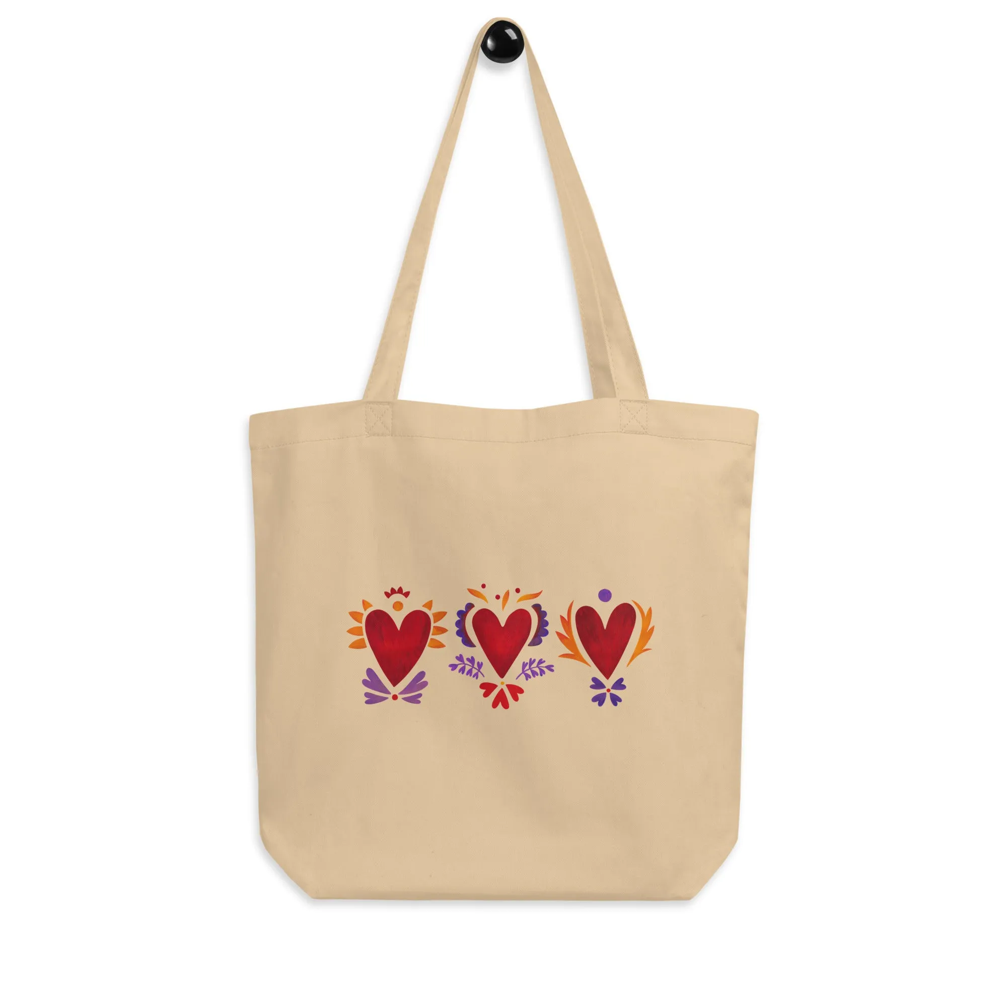 Tripple Burning Heart - Eco Tote Bag