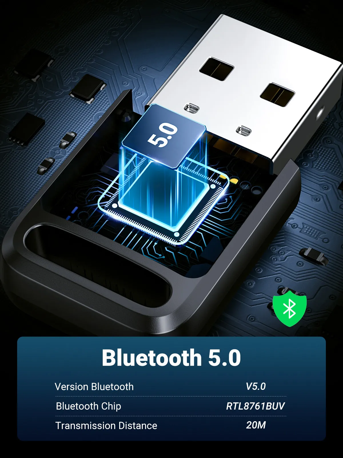 Ugreen Bluetooth 5.0 USB Adapter CM390