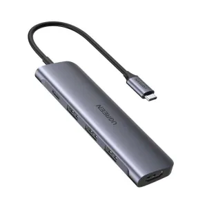 Ugreen USB Type C to HDMI   USB 3.0*3   PD Power Converter CM136