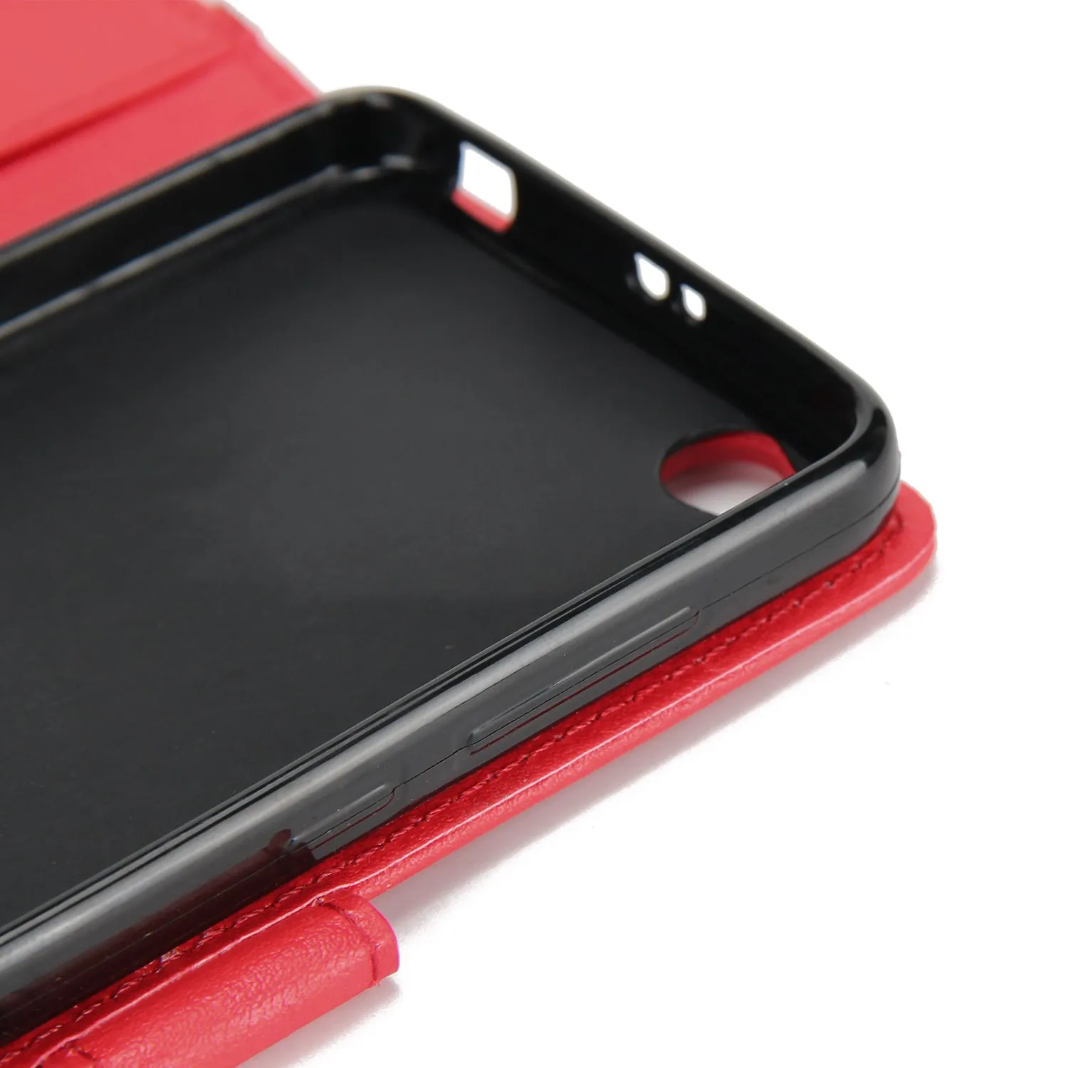 Ultra Slim Shockproof Full Protective Case with Card Wallet Slot for Xiaomi Redmi 4A Red wine