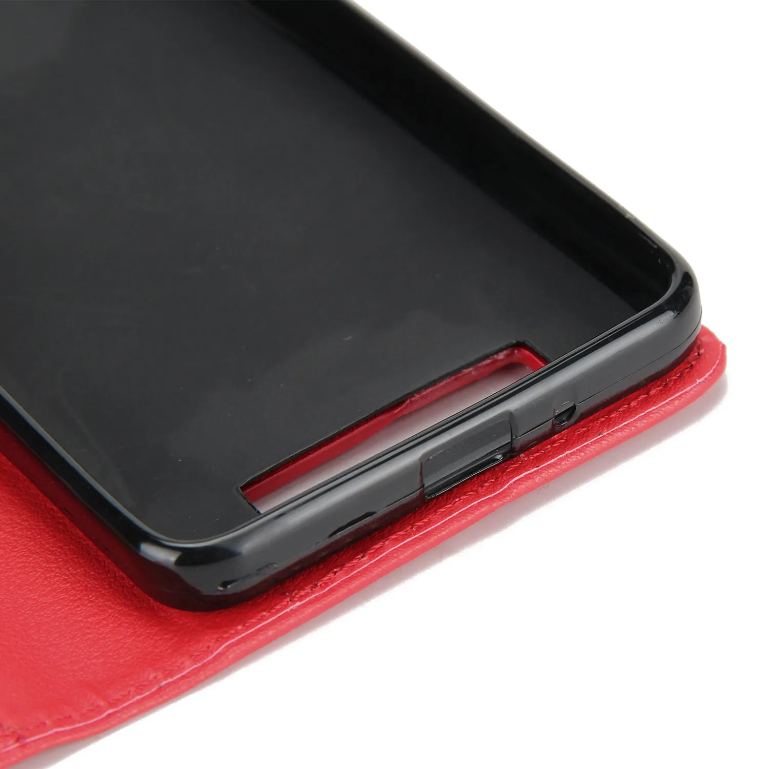 Ultra Slim Shockproof Full Protective Case with Card Wallet Slot for Xiaomi Redmi 4A Red wine