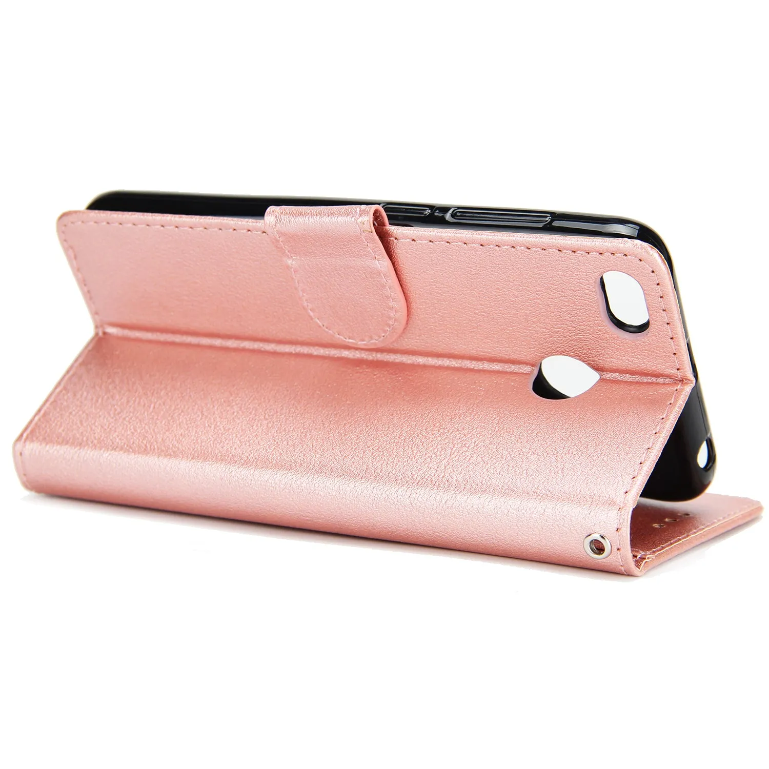 Ultra Slim Shockproof Full Protective Case with Card Wallet Slot for Xiaomi Redmi 4X Red wine