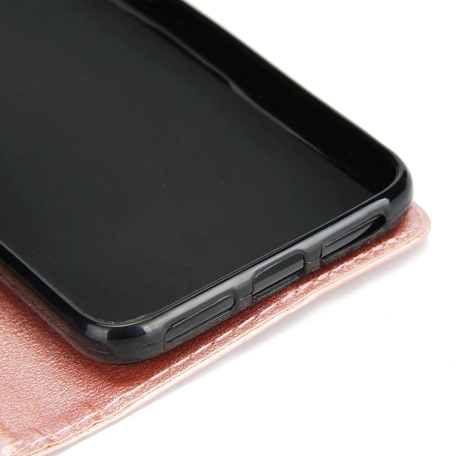 Ultra Slim Shockproof Full Protective Case with Card Wallet Slot for Xiaomi Redmi 4X Red wine