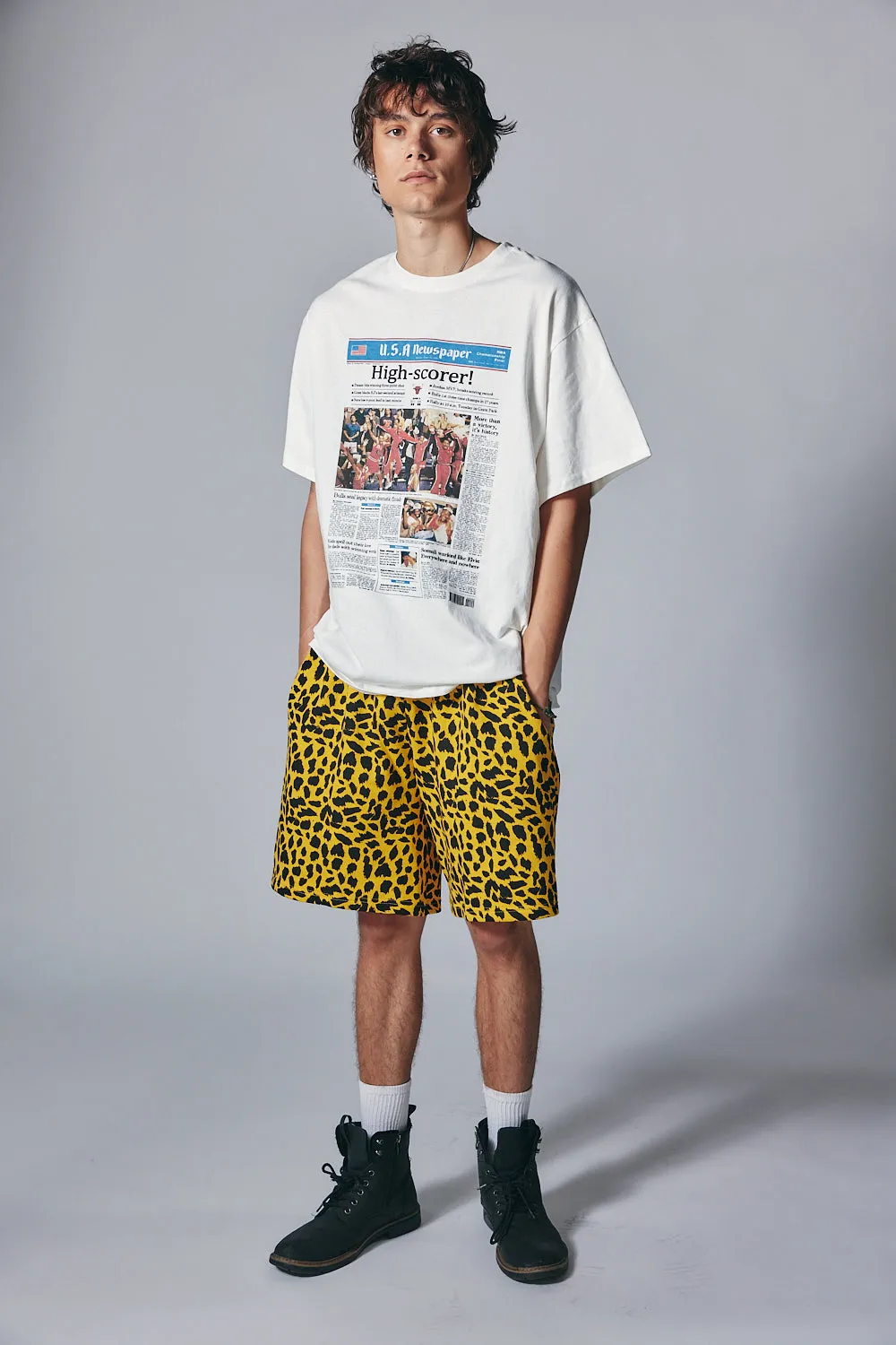 USA Newspaper Digital Print Tee
