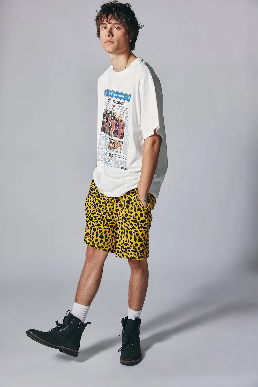 USA Newspaper Digital Print Tee