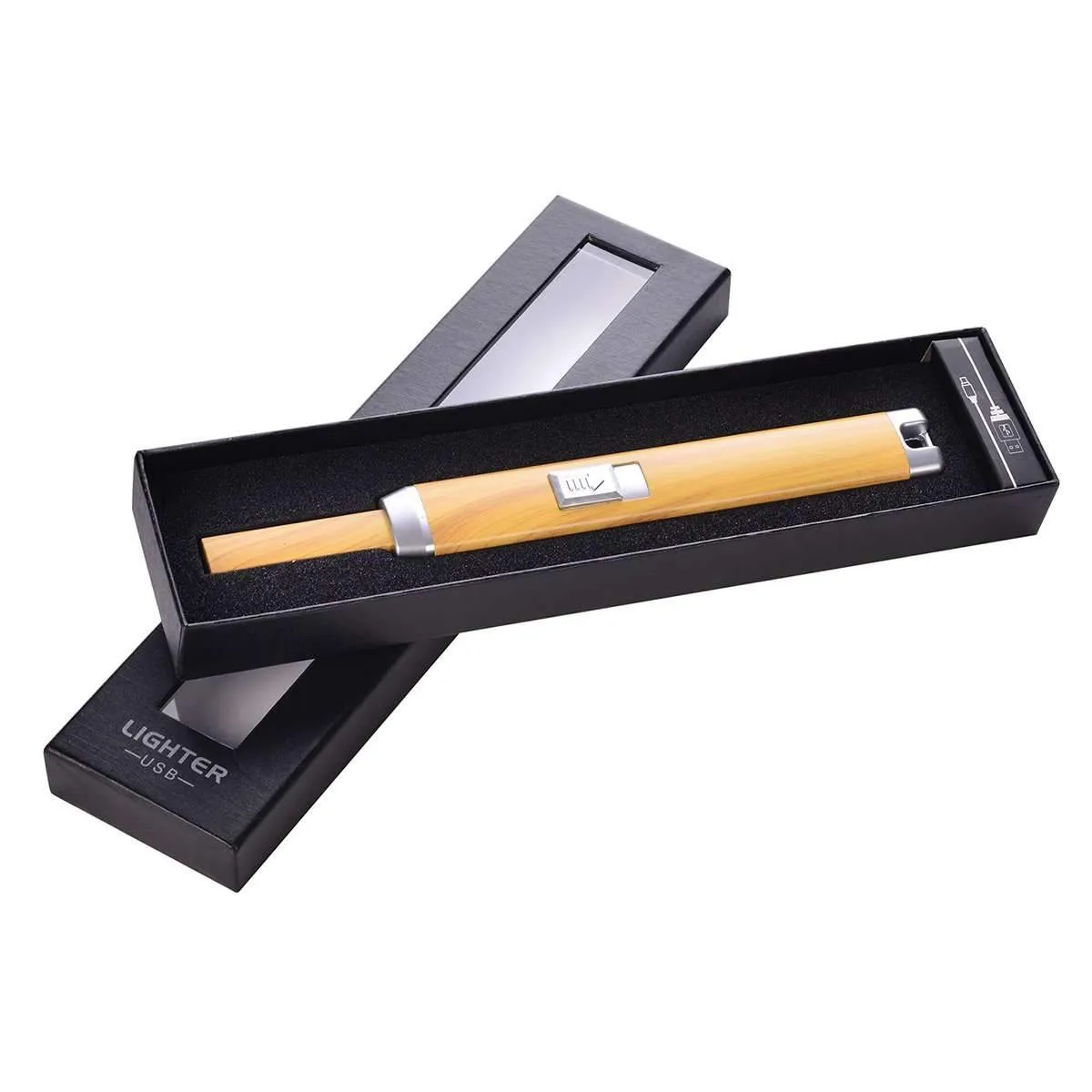 USB Arc Lighter - Black or Wood