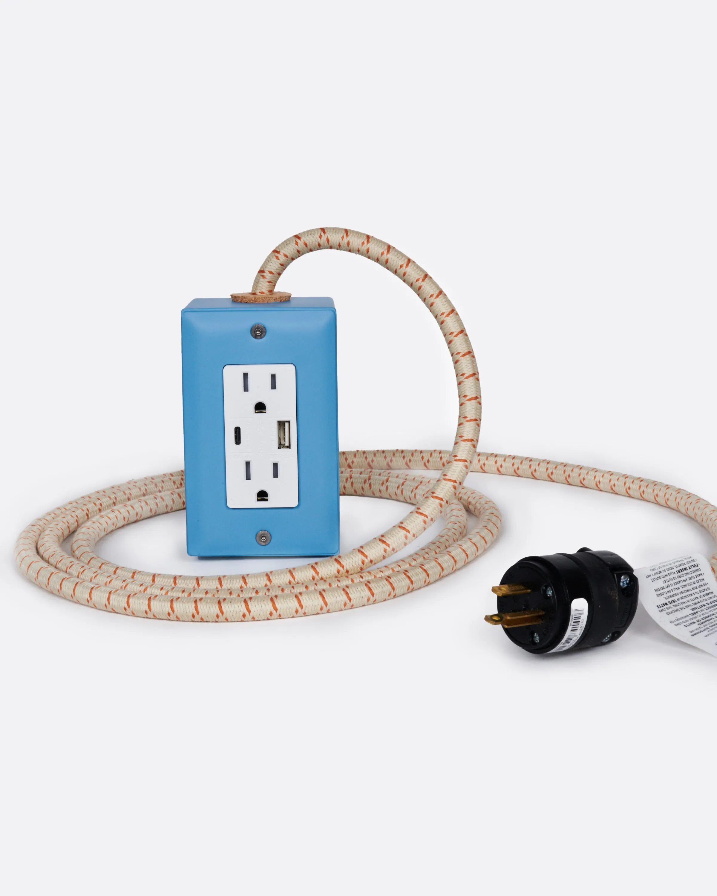USB C Power Strip - Light Blue