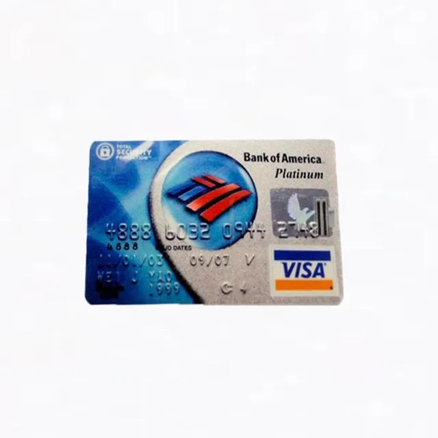 USB Flash Drive 32gb 64gb Bank Credit Card Shape Memory Stick