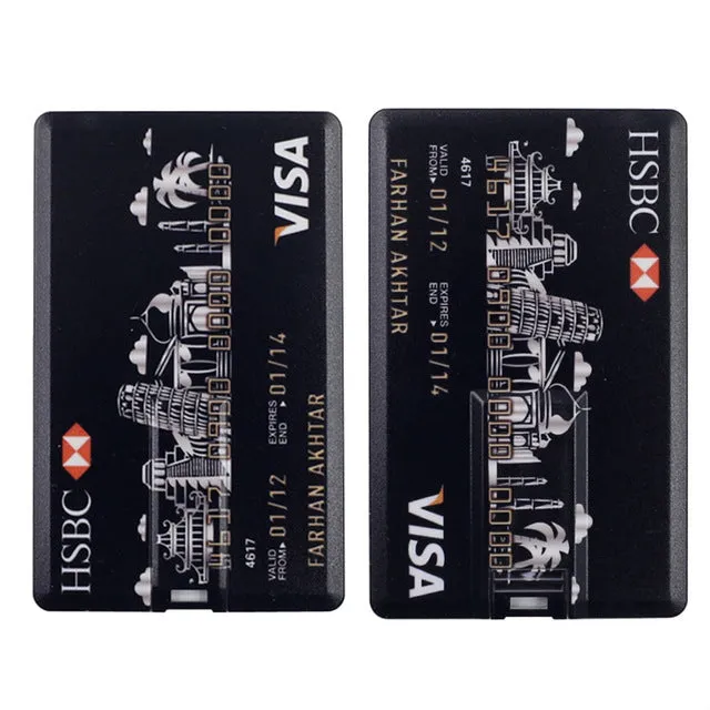 USB Flash Drive 32gb 64gb Bank Credit Card Shape Memory Stick