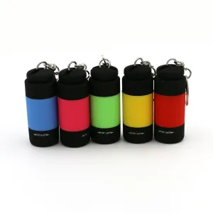 USB Ultra Bright Rechargeable LED Keychain Flashlight