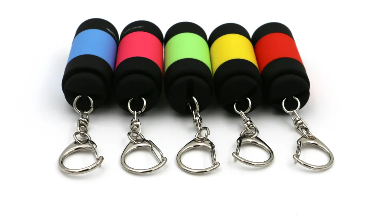 USB Ultra Bright Rechargeable LED Keychain Flashlight