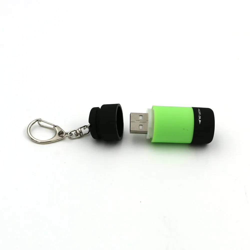 USB Ultra Bright Rechargeable LED Keychain Flashlight