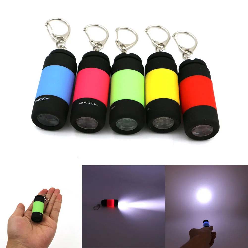 USB Ultra Bright Rechargeable LED Keychain Flashlight