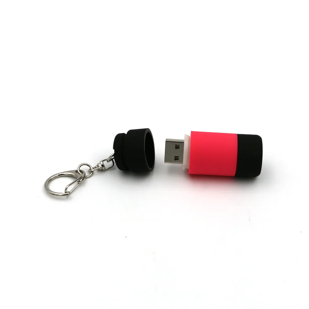 USB Ultra Bright Rechargeable LED Keychain Flashlight