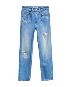 Vaqueros Faith Push In Cropped Slim Salsa