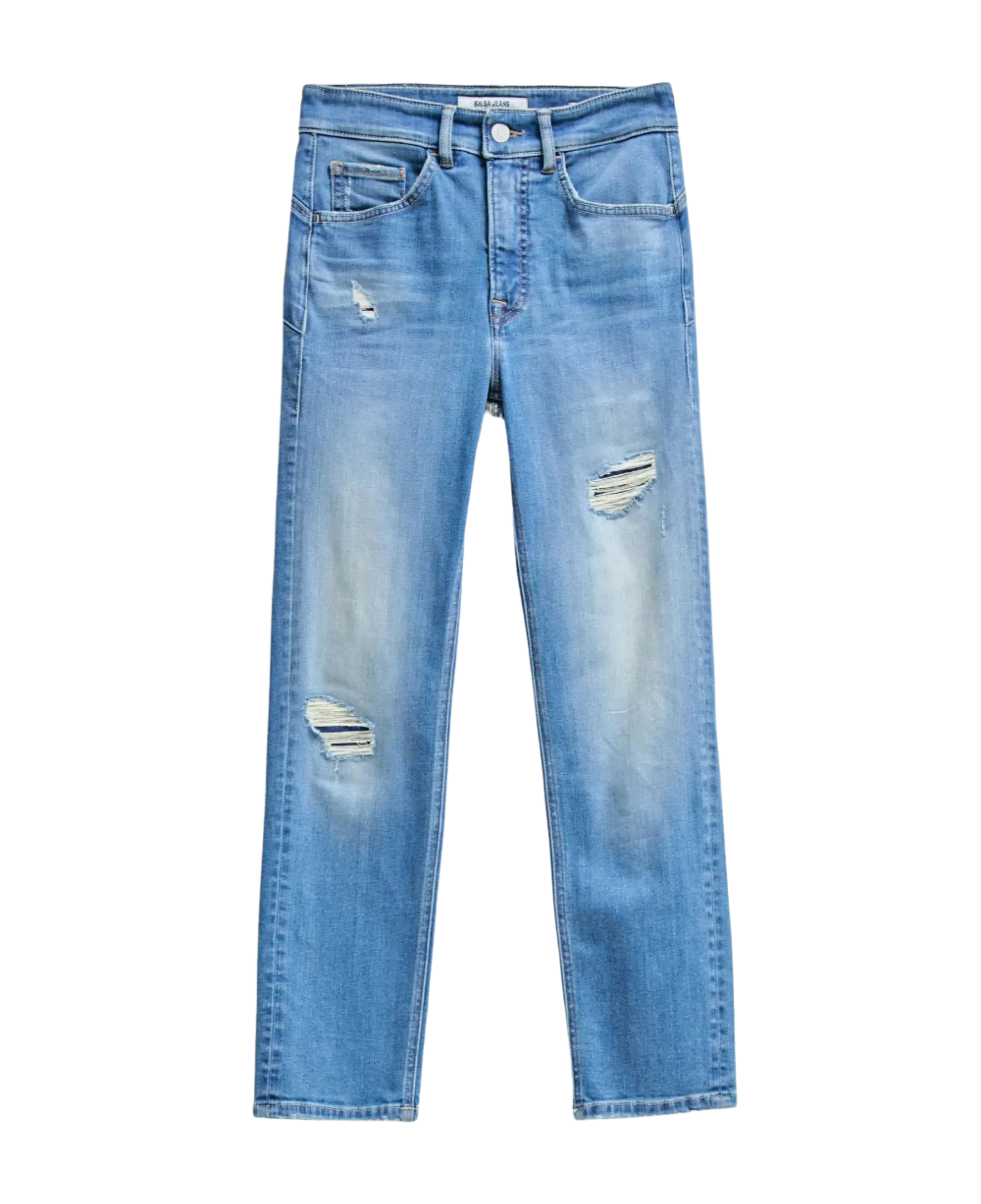 Vaqueros Faith Push In Cropped Slim Salsa