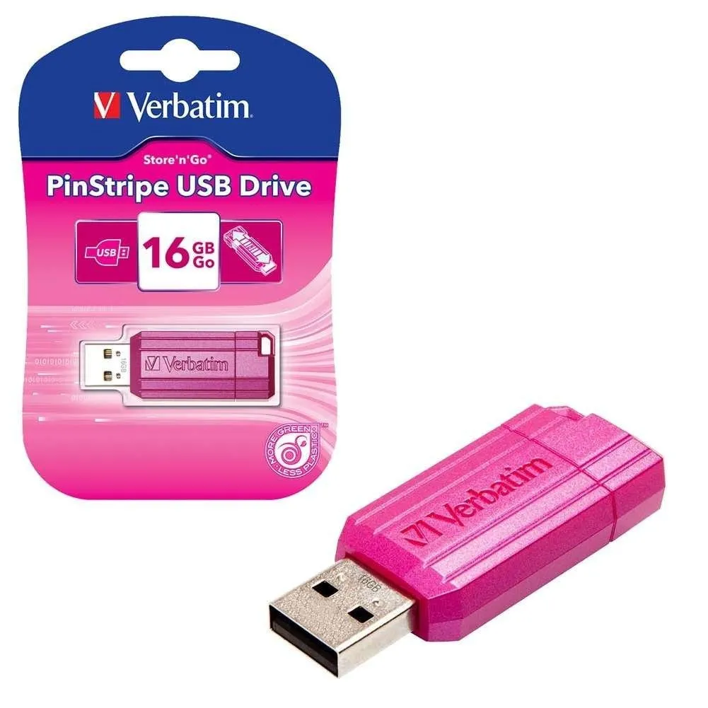 Verbatim 49067 Memoria Storengo Anstripe 16 Gb Color Rosa