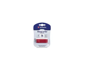 Verbatim 96317 Store Memoria Usb N Go, 16 Gb, Usb 2.0, Rojo