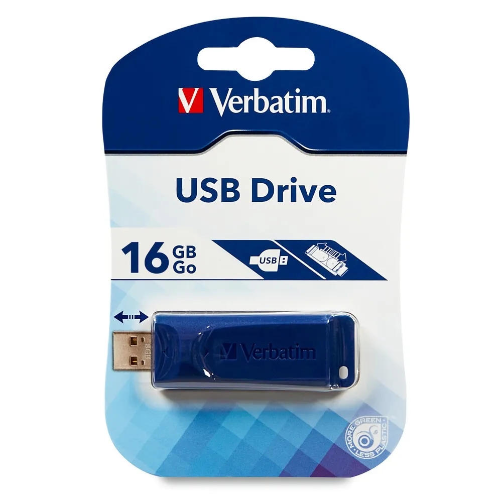Verbatim 97275 Memoria Usb Retractil Store N Go 16 B, Azul