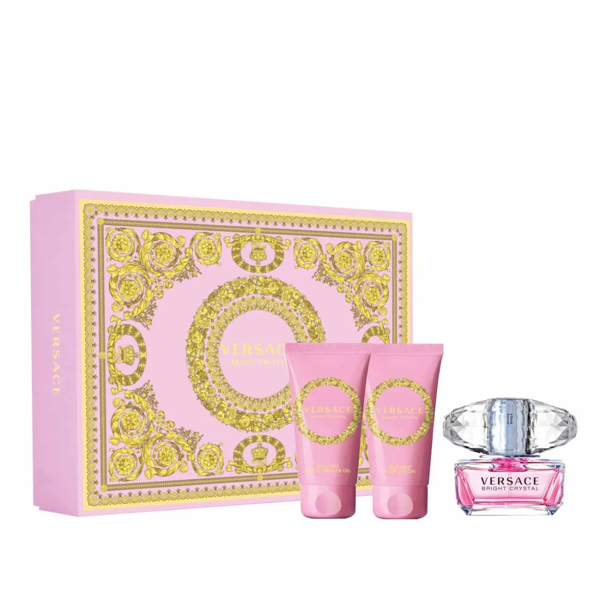 VERSACE BRIGHT CRYSTAL FOR WOMEN SET EDT 50 ml   PRFM BODY LOTION 50 ml   PRFM BATH&SHOWER GEL 50 ml