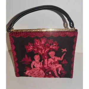 Victorian Style Pink Carpetbag Purse