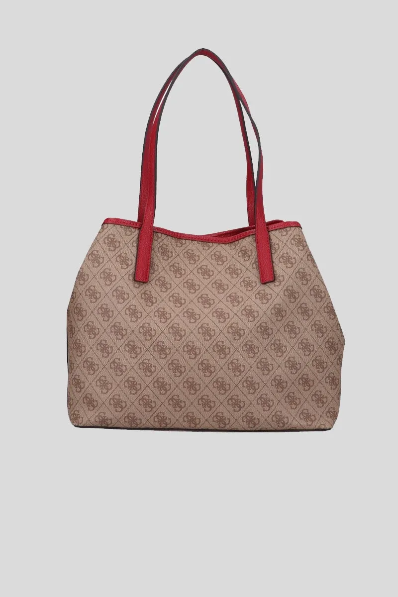 Vikky Roo Tote - Latte Logo