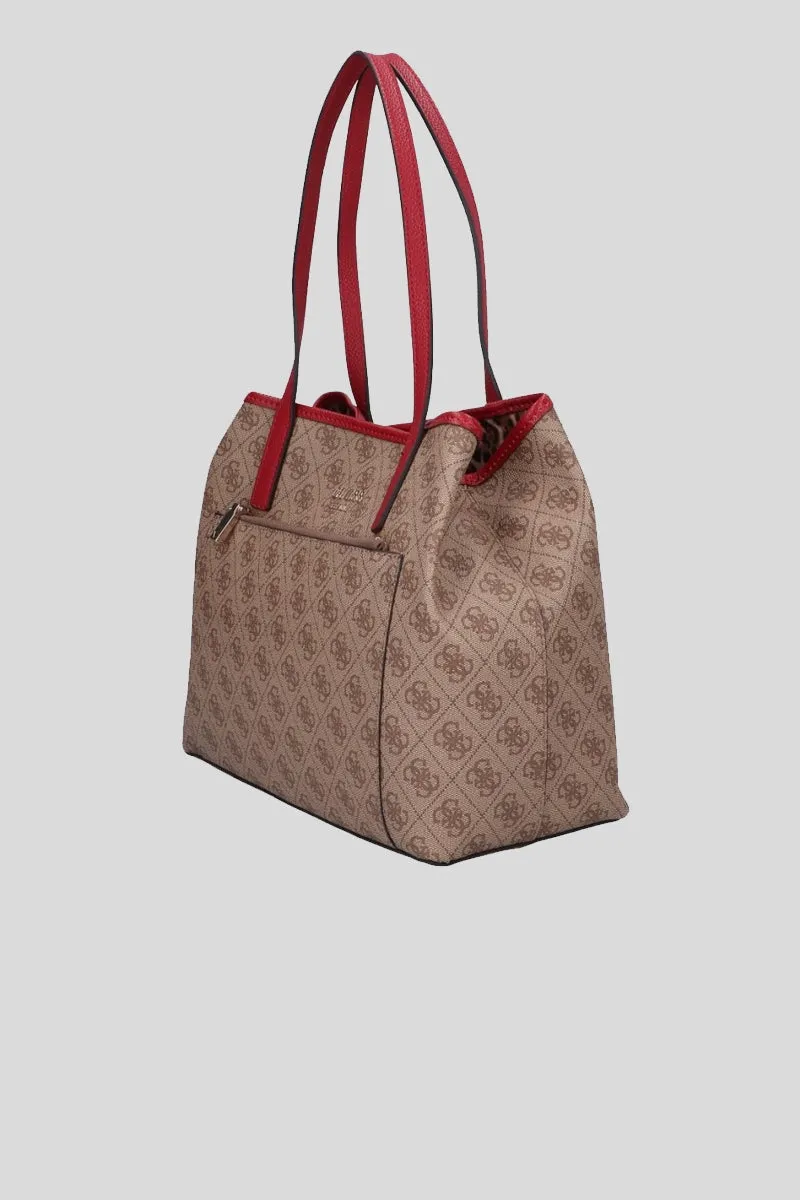 Vikky Roo Tote - Latte Logo