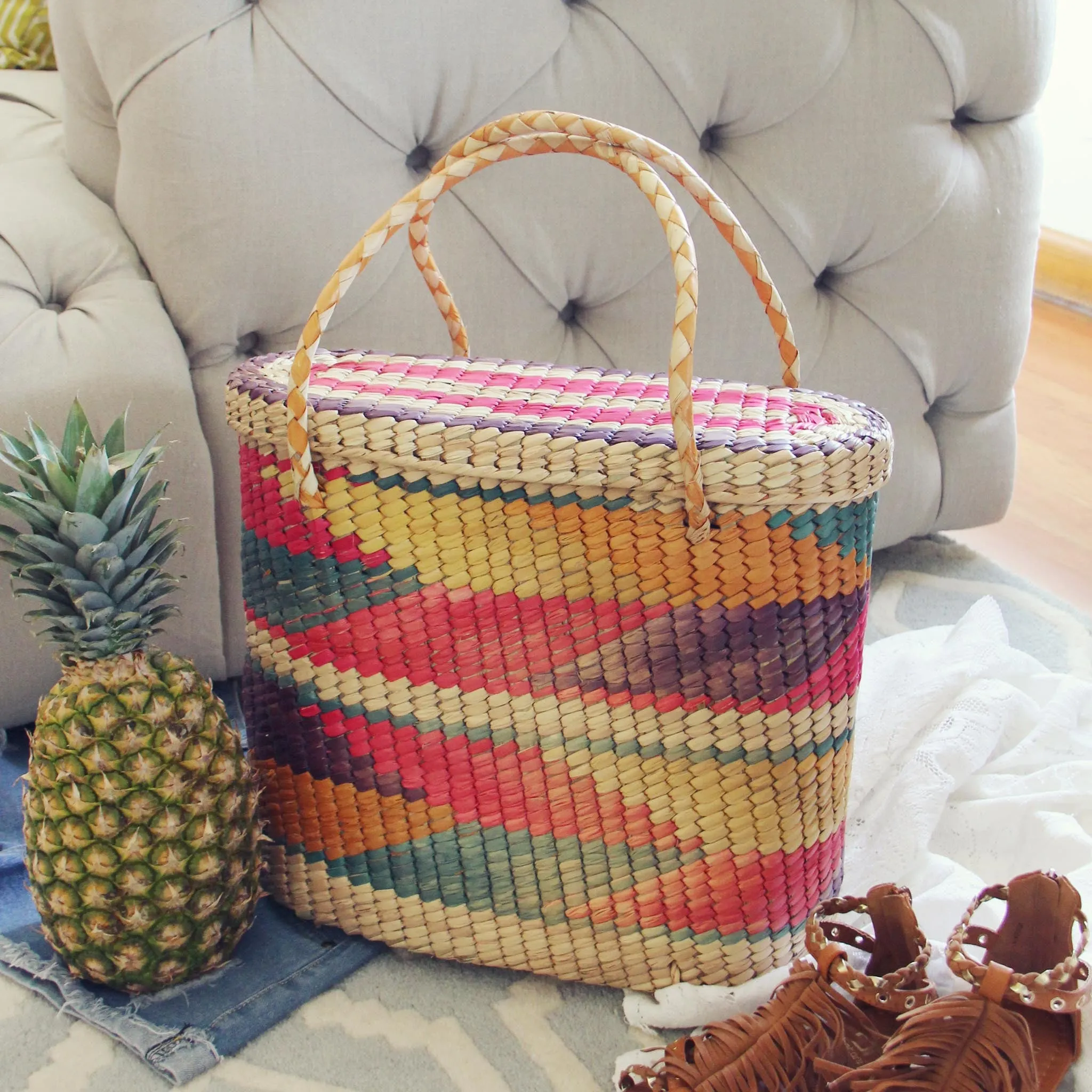 Vintage 70's Boho Tote
