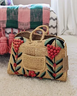 Vintage 70's Woven Tote