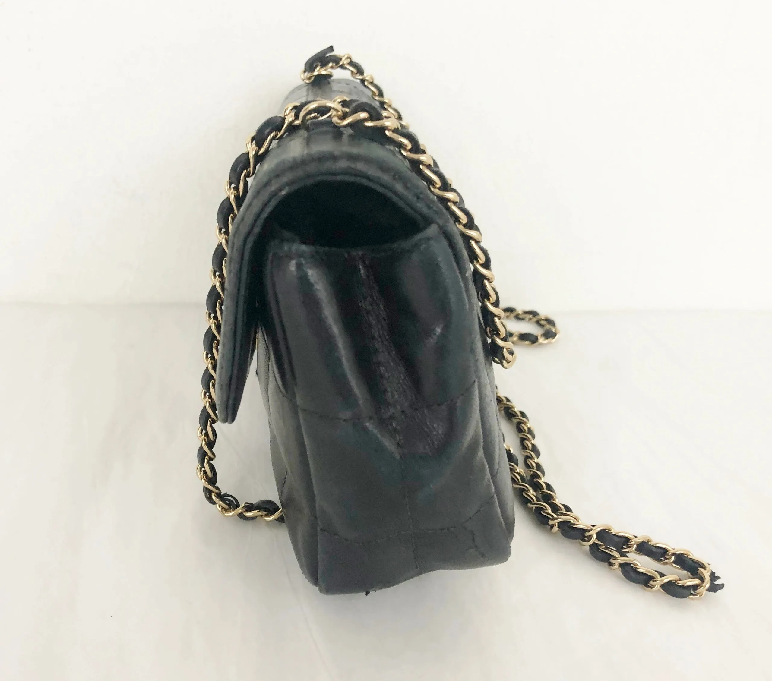 Vintage Chocolate Bar Mini Flap Bag