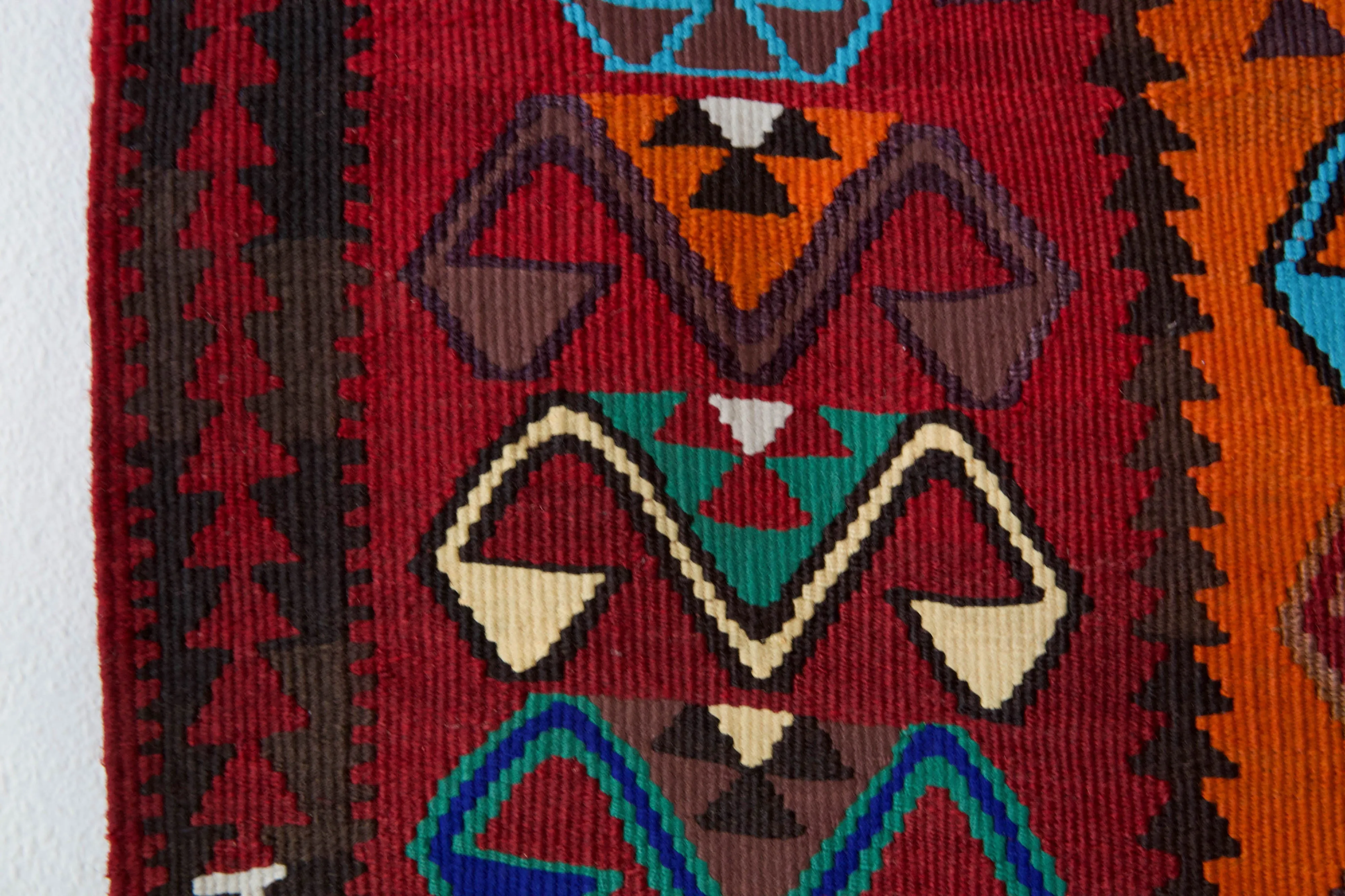 Vintage Eastern Anatolian kilim runner 2'9"x11'3"