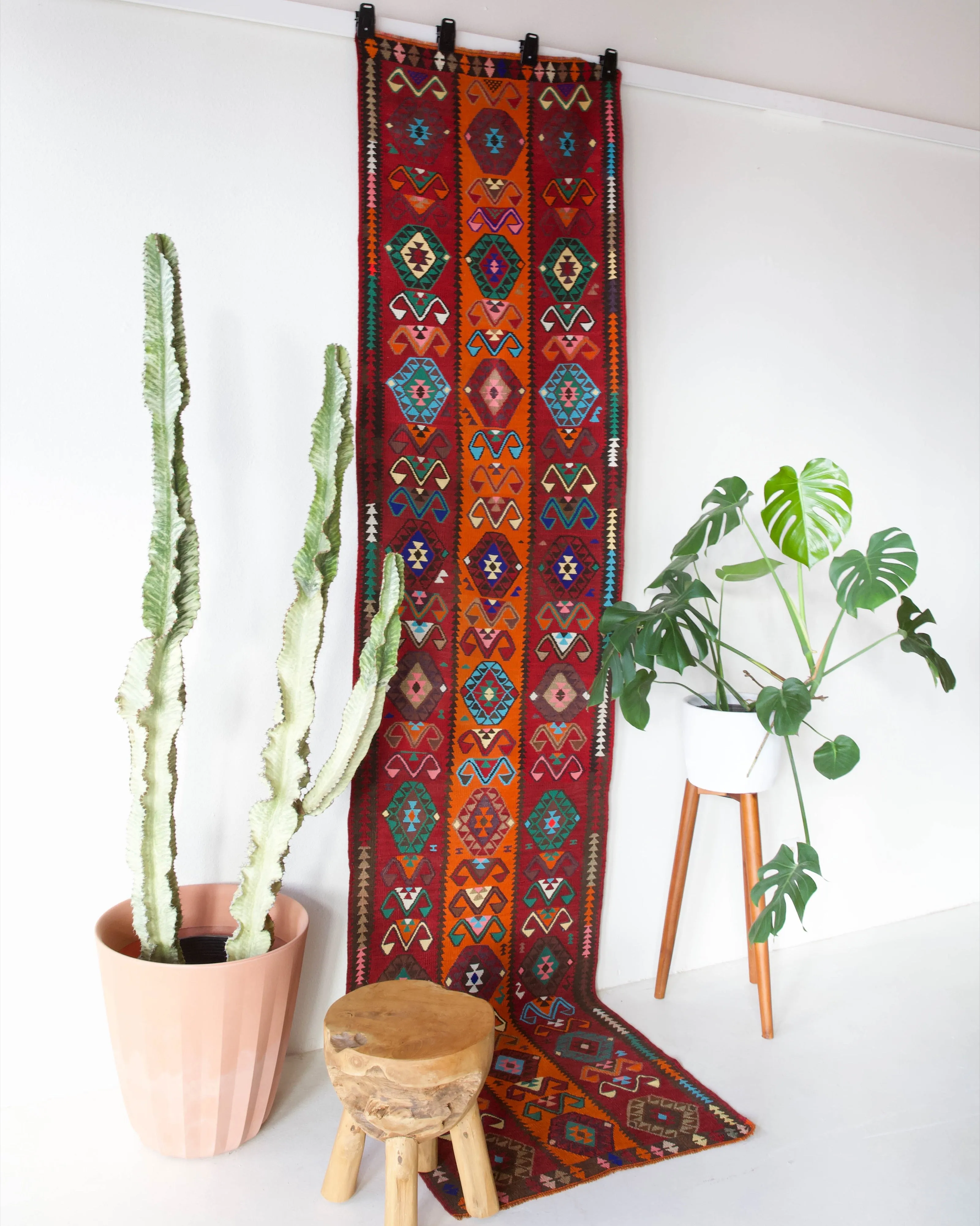 Vintage Eastern Anatolian kilim runner 2'9"x11'3"