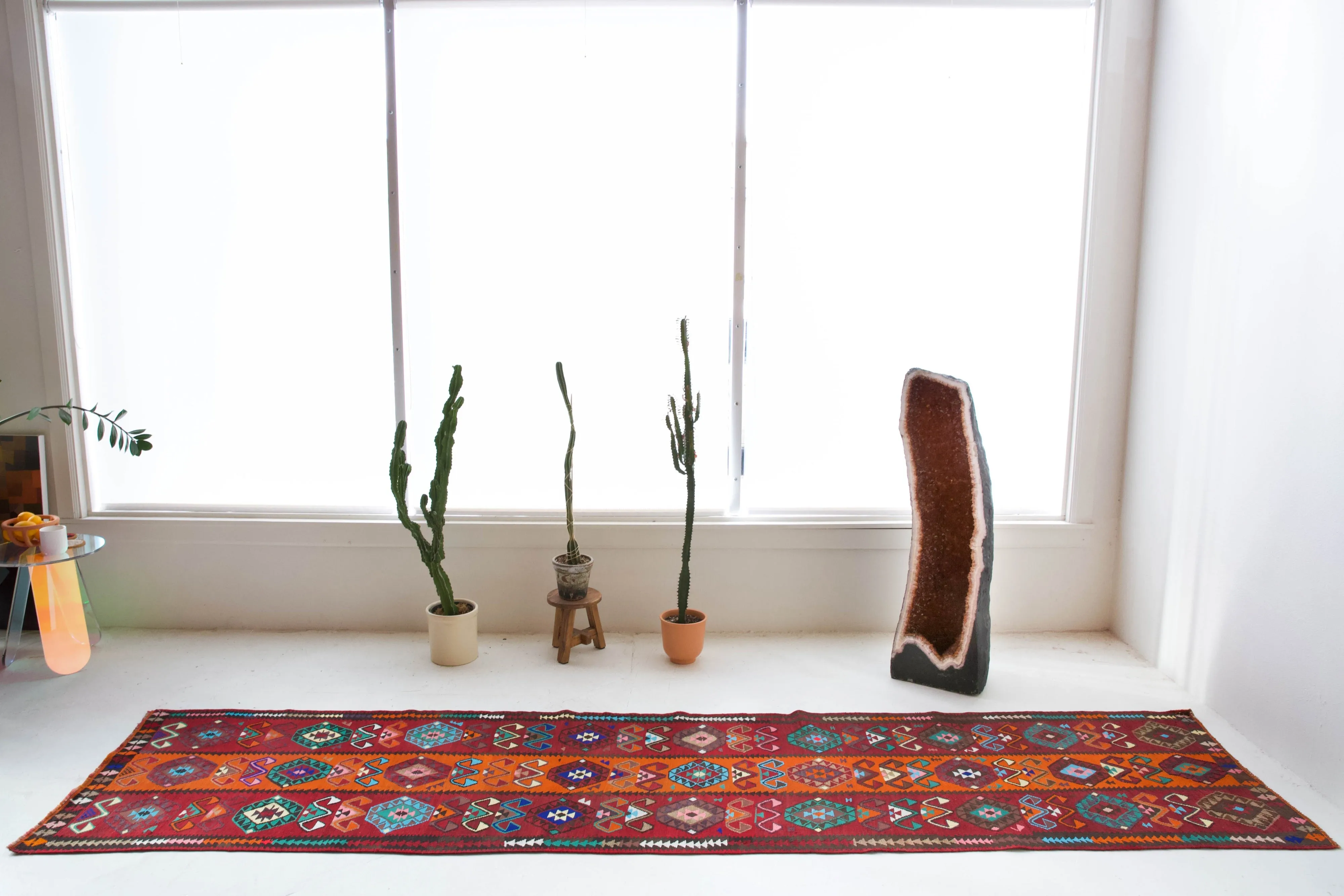 Vintage Eastern Anatolian kilim runner 2'9"x11'3"