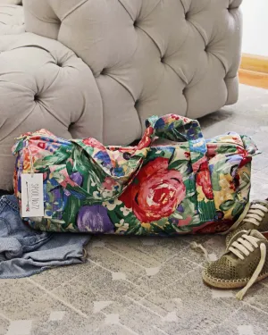 Vintage Floral Gym Bag