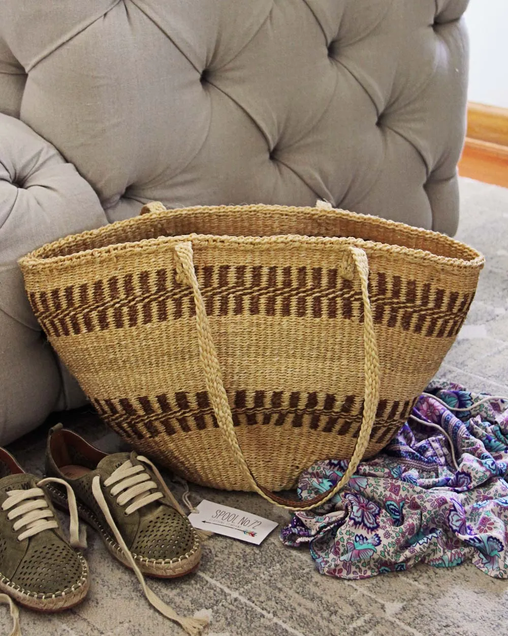 Vintage French Market Tote