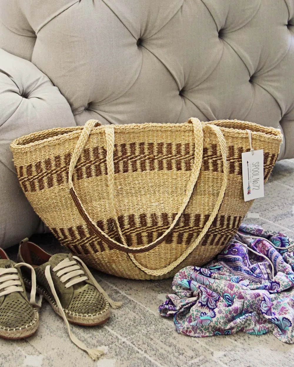 Vintage French Market Tote