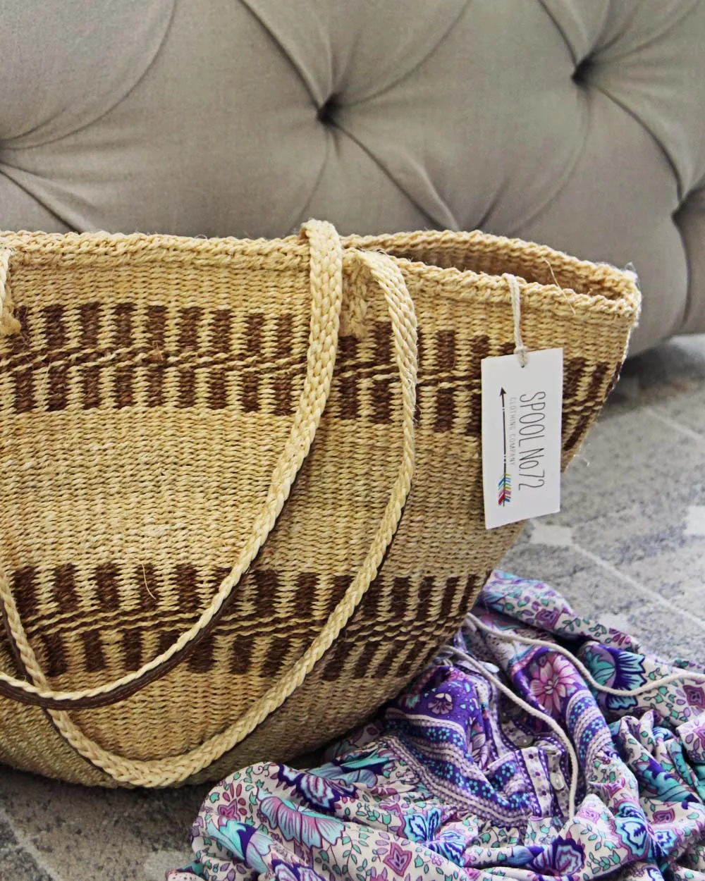 Vintage French Market Tote