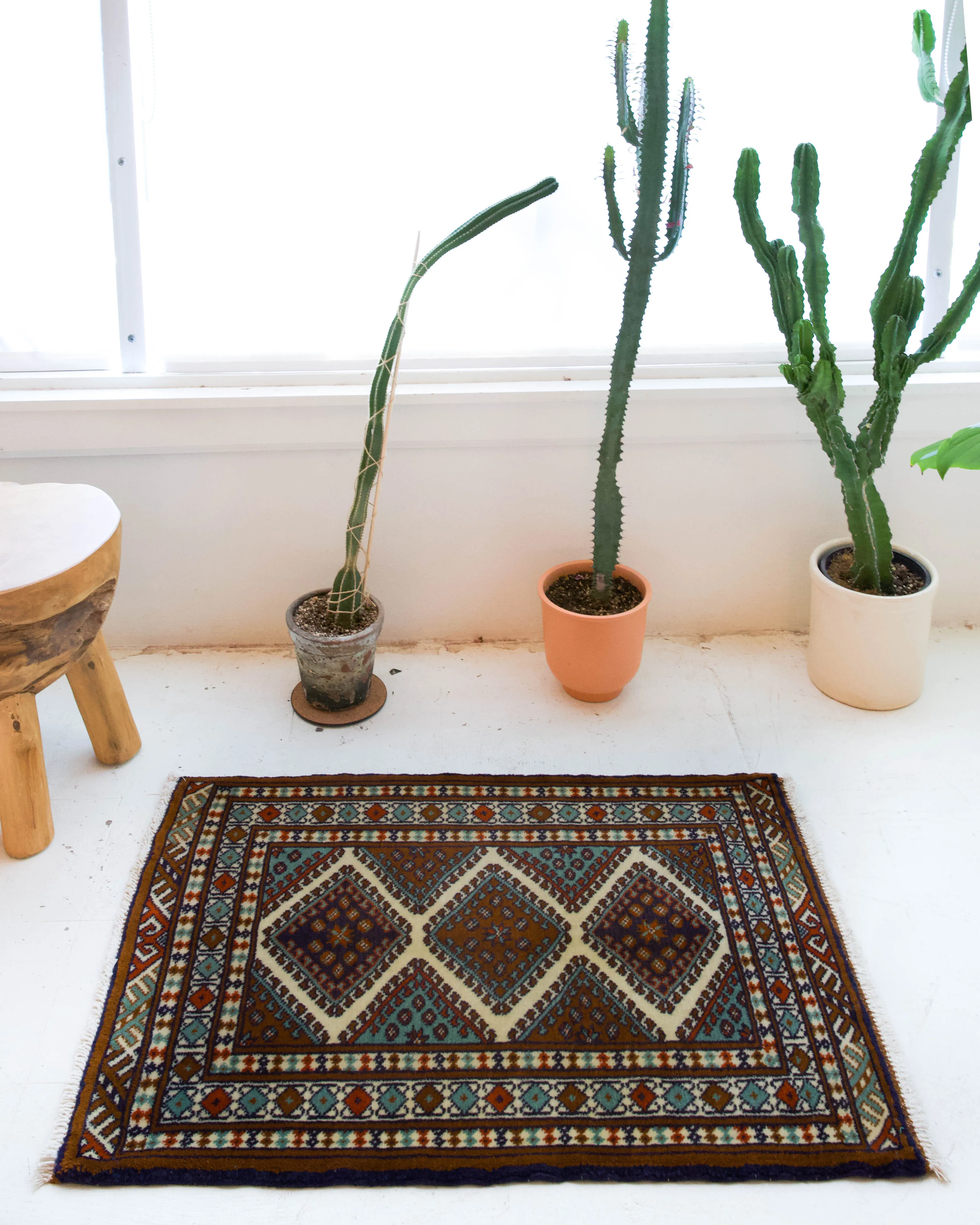 Vintage Mini Turkish Rug 23"x36"