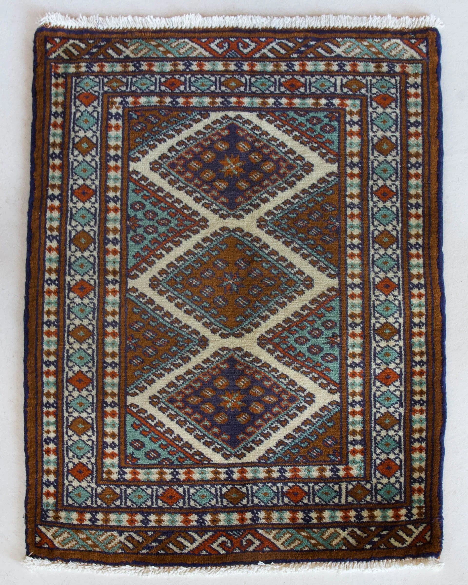 Vintage Mini Turkish Rug 23"x36"