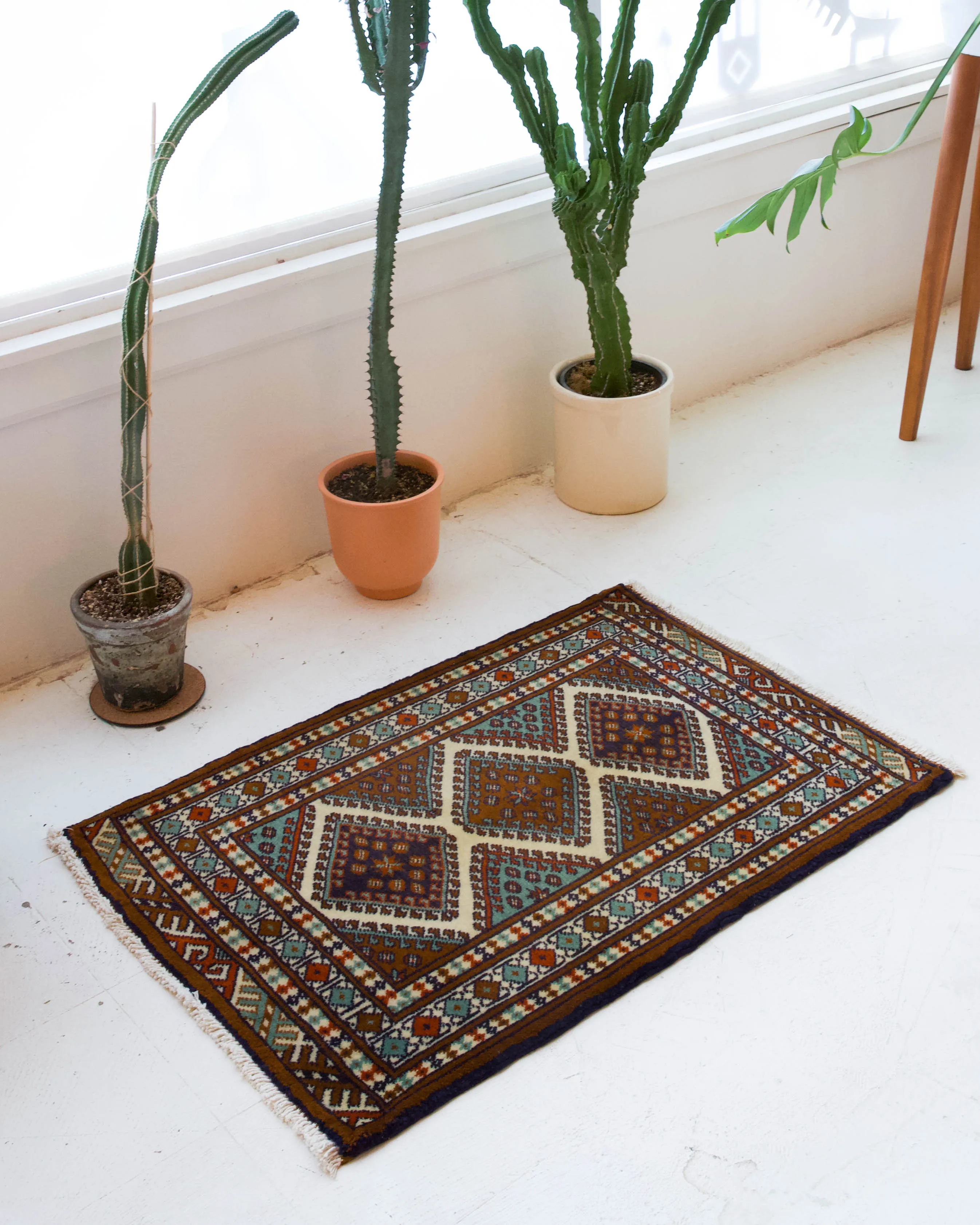 Vintage Mini Turkish Rug 23"x36"