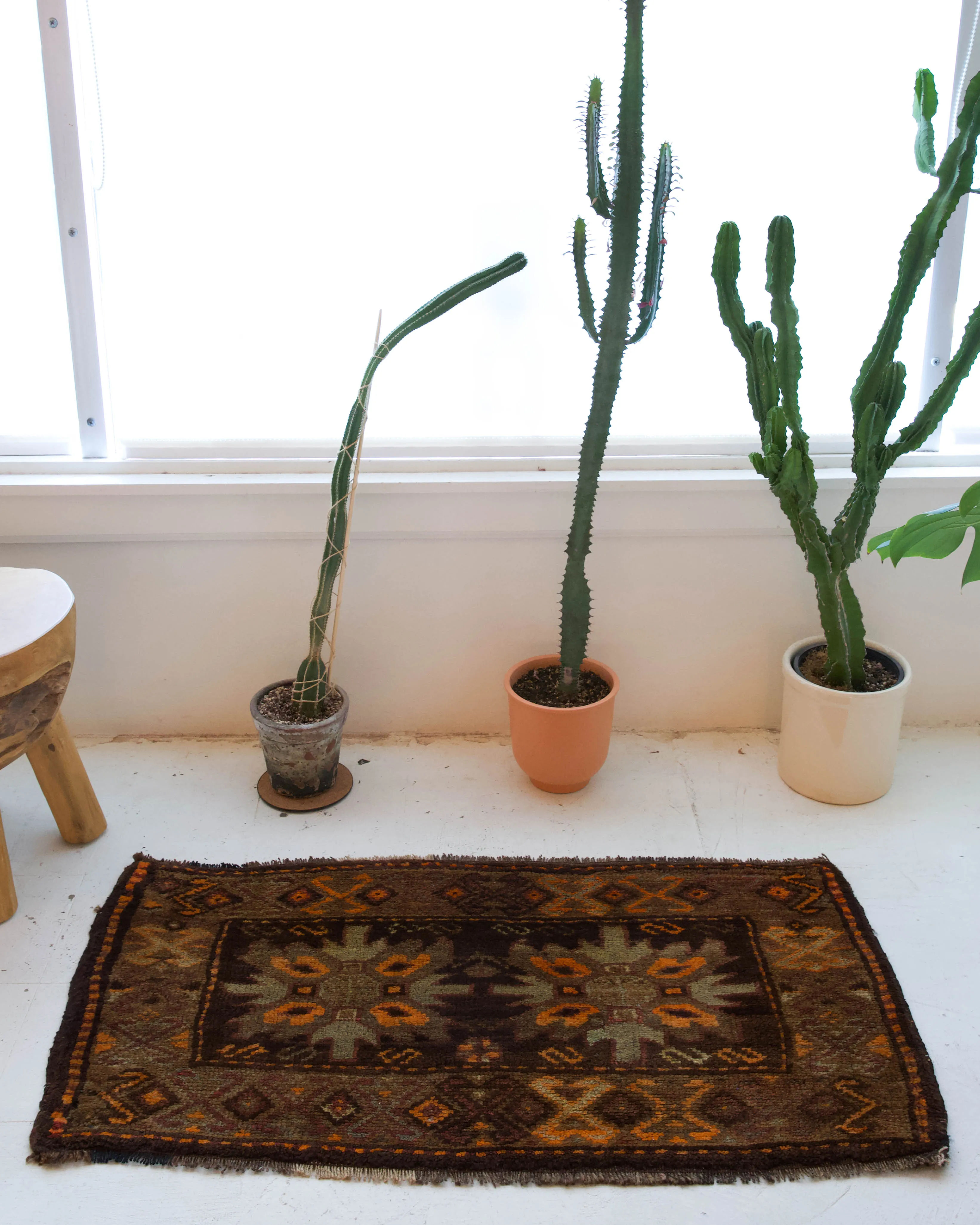 Vintage Mini Turkmen Rug 22"x42"