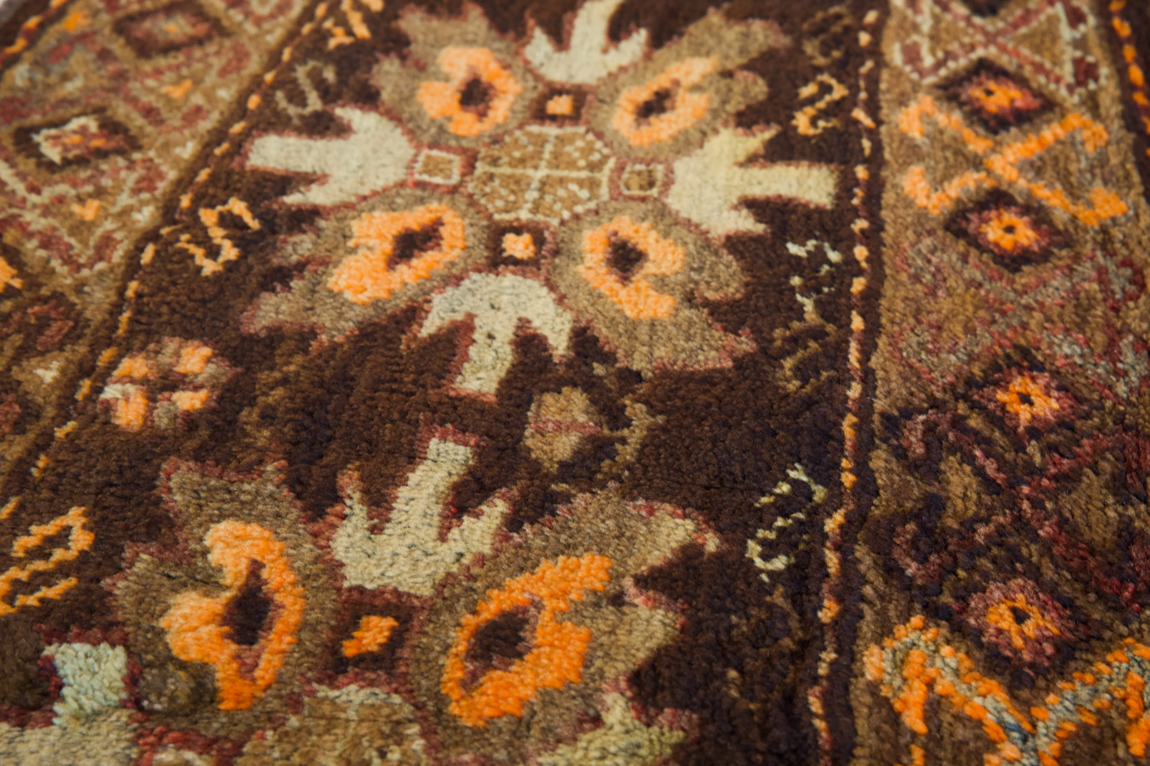 Vintage Mini Turkmen Rug 22"x42"