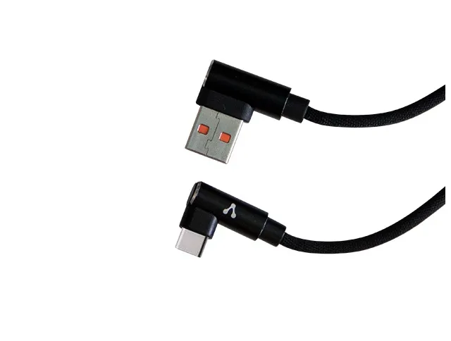 Vorago Cab 307 Cable Usb A Tipo C 2.4 A 90 Grados Negro