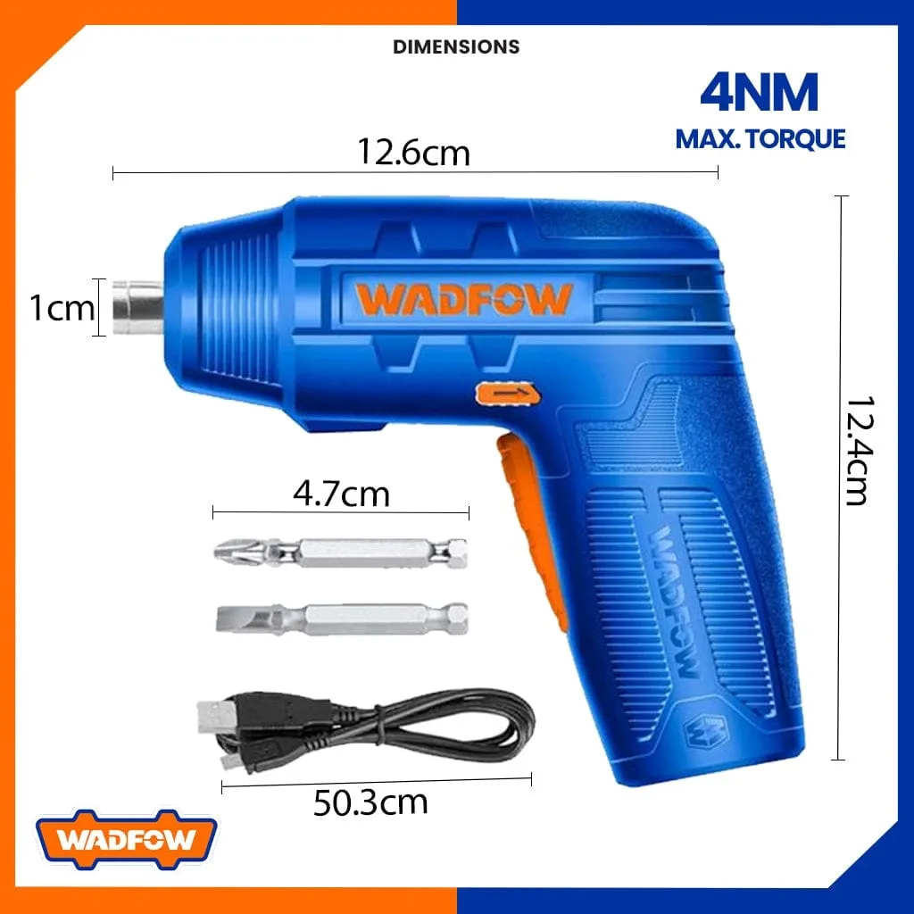 Wadfow Lithium-Ion Cordless Screwdriver 4V - WCV4404