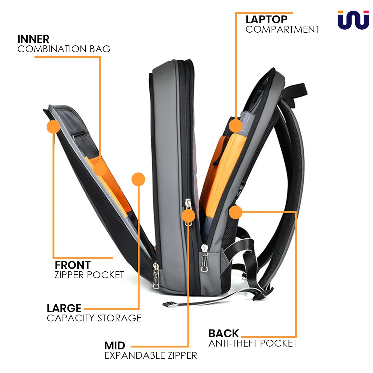 WALKENT 15.6" Laptop Bag - Model Sleeko