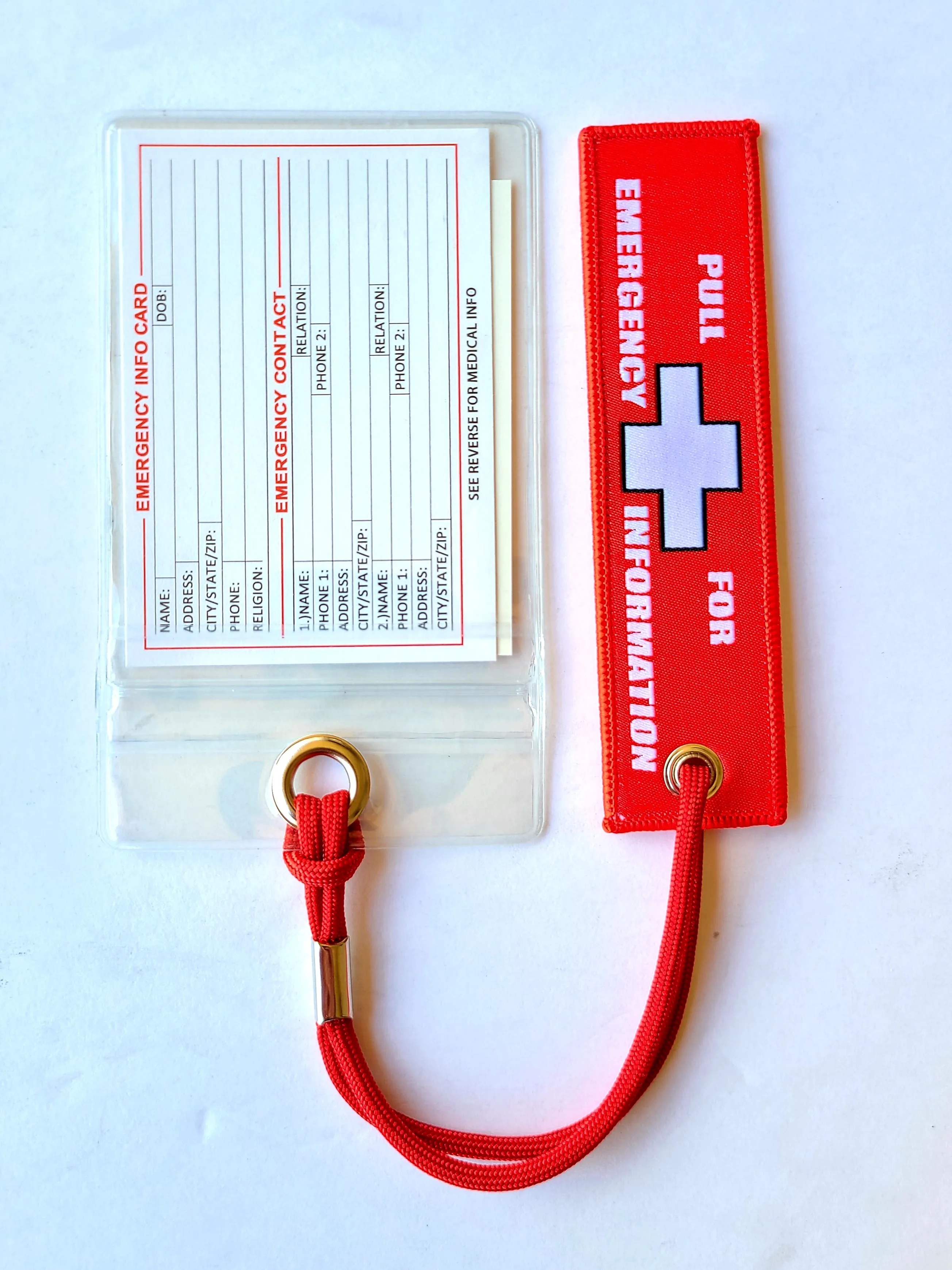 Wallet Size Tact-Med Emergency Info Card